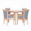 Padbury Square Dining Set in Zest Sky Vinyl - 40" Table