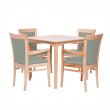 Padbury Square Dining Set in Zest Mist Vinyl - 36" Table