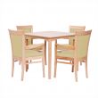 Padbury Square Dining Set in Zest Hay Vinyl - 36" Table