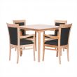 Padbury Square Dining Set in Zest Graphite Vinyl - 36" Table