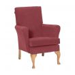 Leckford Medium Back Chair in Libra Rose Soft Feel