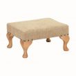 Queen Anne Foot Stool in Ivory Soft Feel