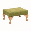 Queen Anne Foot Stool in Lime Soft Feel