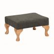 Queen Anne Foot Stool in Pewter Soft Feel