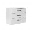 Somerset 3 Drawer Chest in White Ash