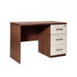Somerset 3 Drawer Dressing Table in Walnut with Cream Fronts 