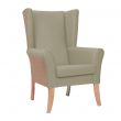 Tangley High Back Chair in Agua Juno Mink & Panaz Stingray Dove