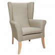 Tangley High Back Chair in Alba Wheat