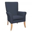 Tangley High Back Non Wing Chair in Alba Delph