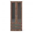 Vision Shaker 2 Door 2 Drawer Wardrobe in Walnut