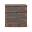Vision Shaker 3 Drawer Chest in Walnut