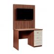 Winscombe 3 Drawer Dressing Table in Walnut with Cream Fronts 
