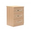 Winscombe 3 Drawer Bedside Table in Beech