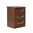 Winscombe 3 Drawer Bedside Table in Walnut