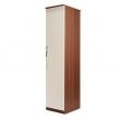 Winscombe 1 Door Wardrobe in Walnut with Cream Fronts 