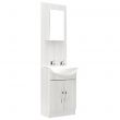 Winscombe 2 Door Vanity Unit in White Ash