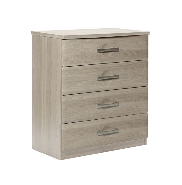 Somerset 4 Drawer Chest in Grey Oak