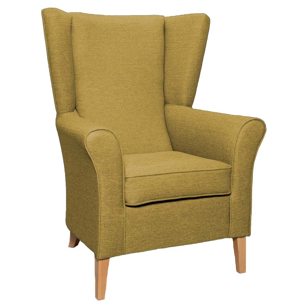 Cranborne High Back Chair in Alba Hay