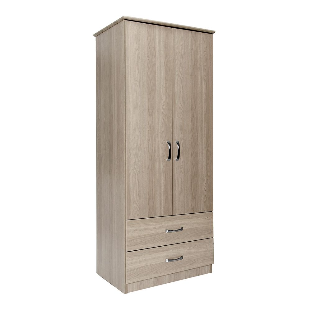 Eaton 2 Door 2 Drawer Wardrobe | Edison & Day | Edison & Day