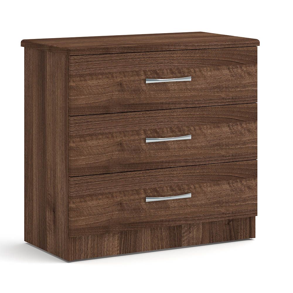 Walnut 3 on sale drawer chest