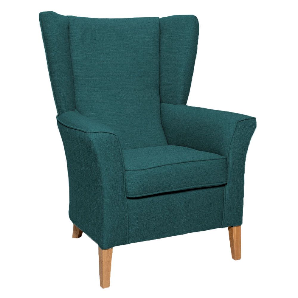 Teal high hotsell back chair