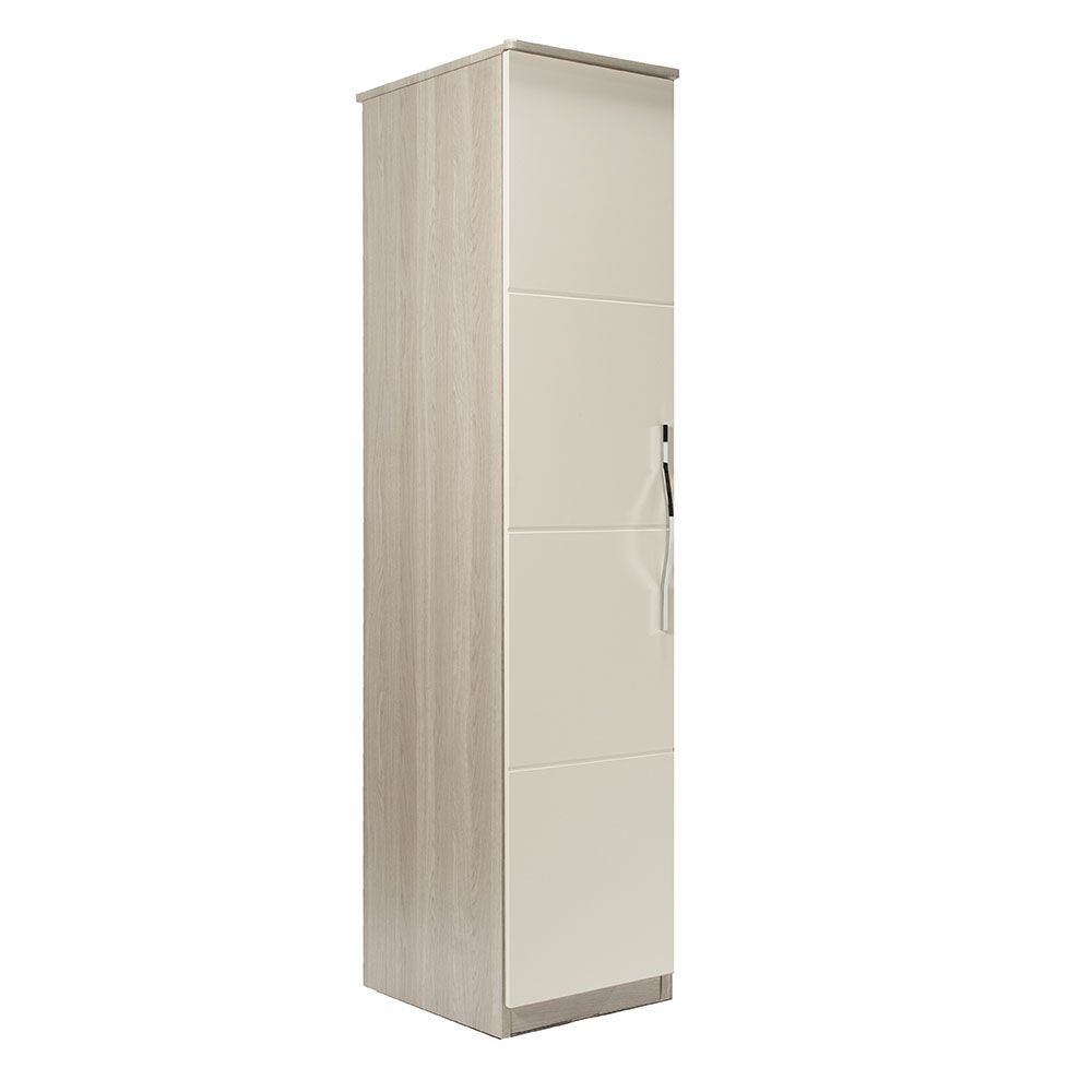 Grey one top door wardrobe