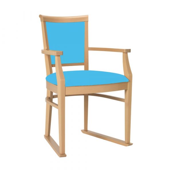 Ardenne Dining Chair in Azure Faux Leather