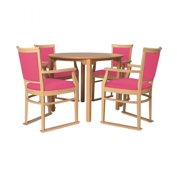 Ardenne round dining set in Orchid - 40" Table