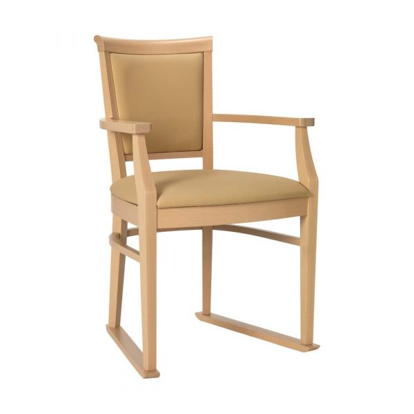 Ardenne Dining Chair in Latte Faux Leather