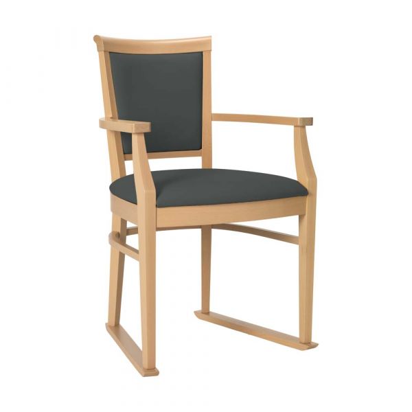 Ardenne Dining Chair in Onyx Faux Leather