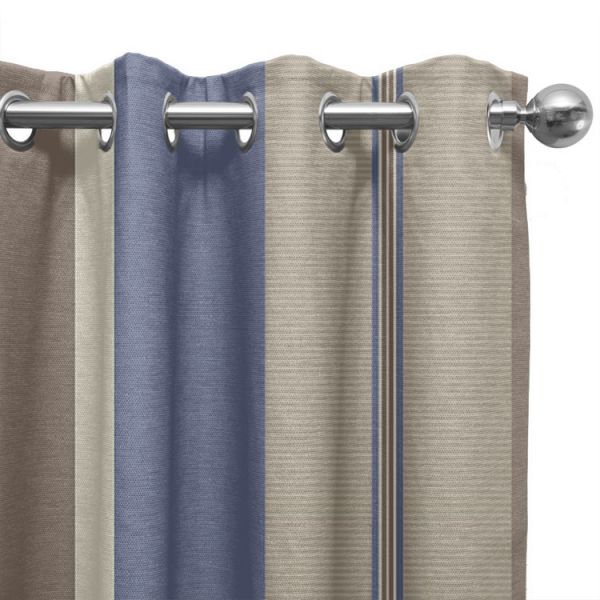 Vertica Blue Curtains