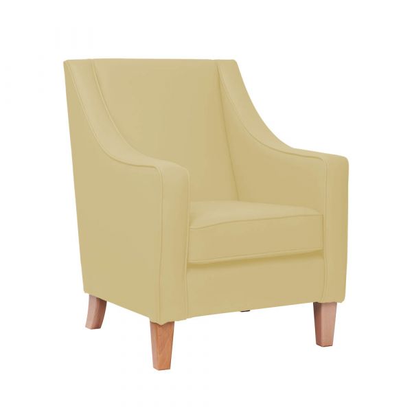 Burley High Back Armchair in Zest Hay Vinyl