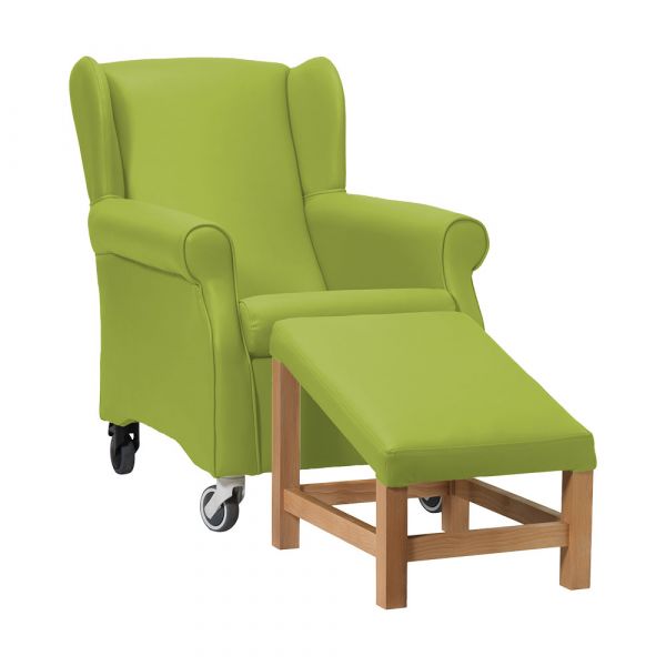 Coombe Day Care Chair in Zest Apple Vinyl