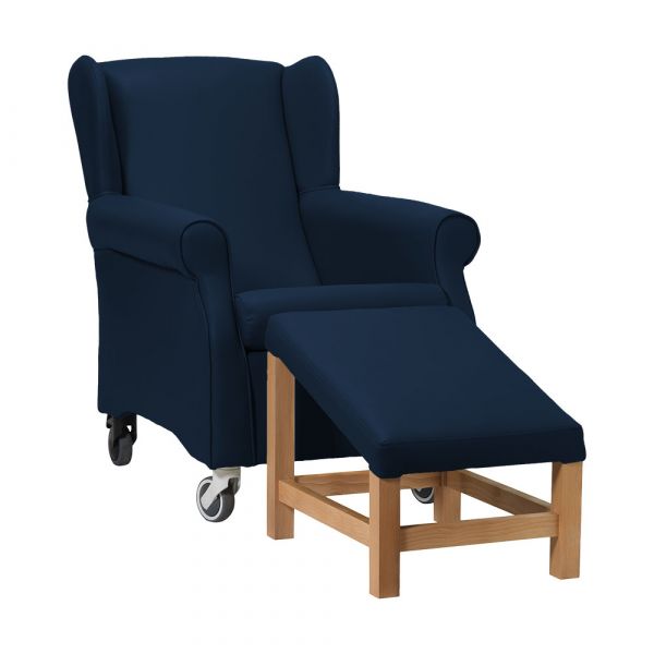Coombe Day Care Chair in Zest Ink Vinyl