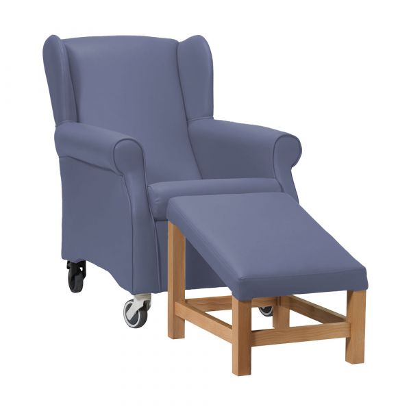 Coombe Day Care Chair in Zest Hyacinth Vinyl