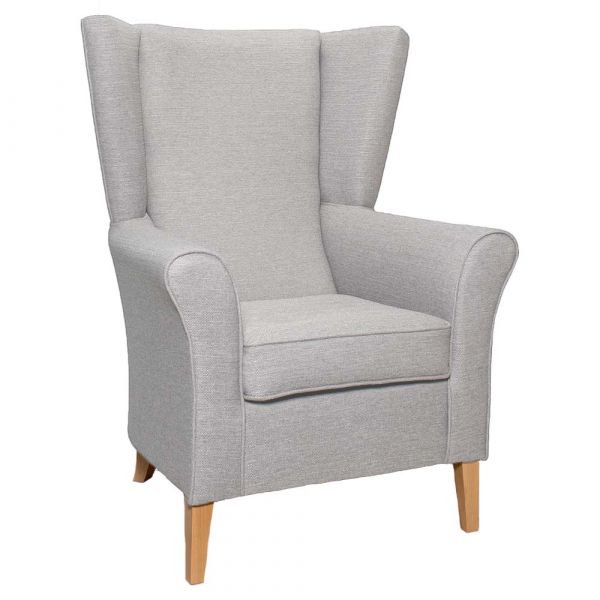 Cranborne High Back Chair in Alba Putty