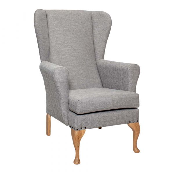 Leckford High Back Chair in Alba Steel