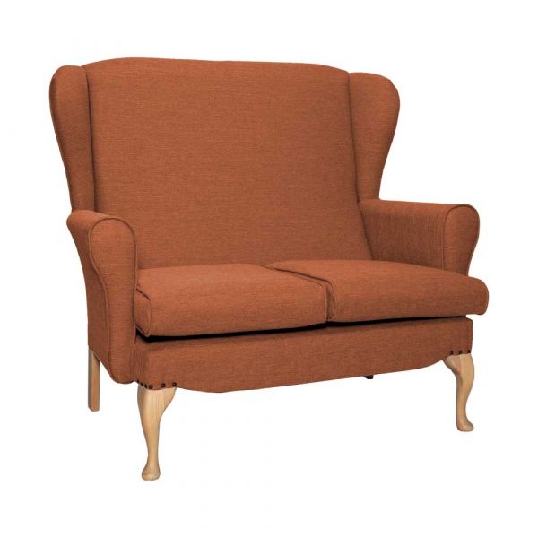 Dunbridge 2 Seat Sofa in Alba Burnt Orange Soft Feel