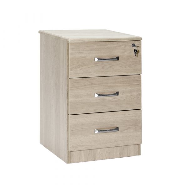Eaton 3 Drawer Bedside Table 