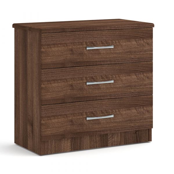 Eaton 3 Drawer Chest in Walnut