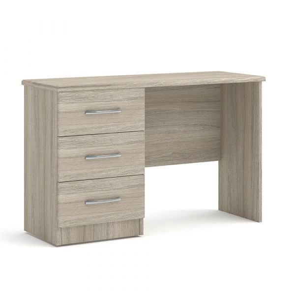 Eaton 3 Drawer Dressing Table in Grey Oak