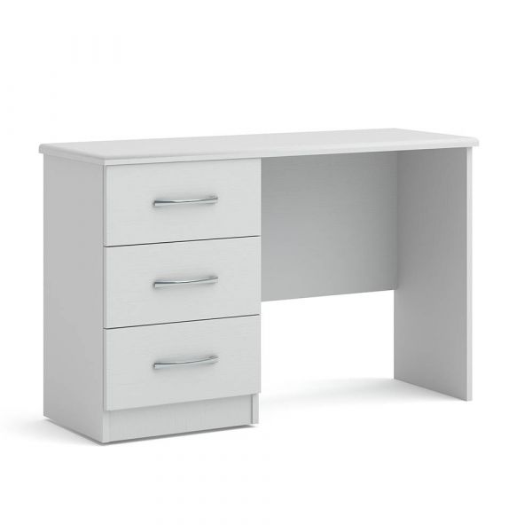 Eaton 3 Drawer Dressing Table in White Ash