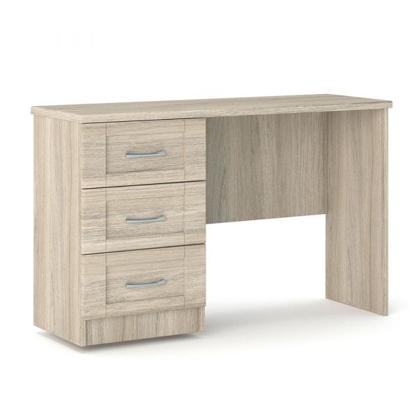 Loxton 3 Drawer Dressing Table in Grey Oak
