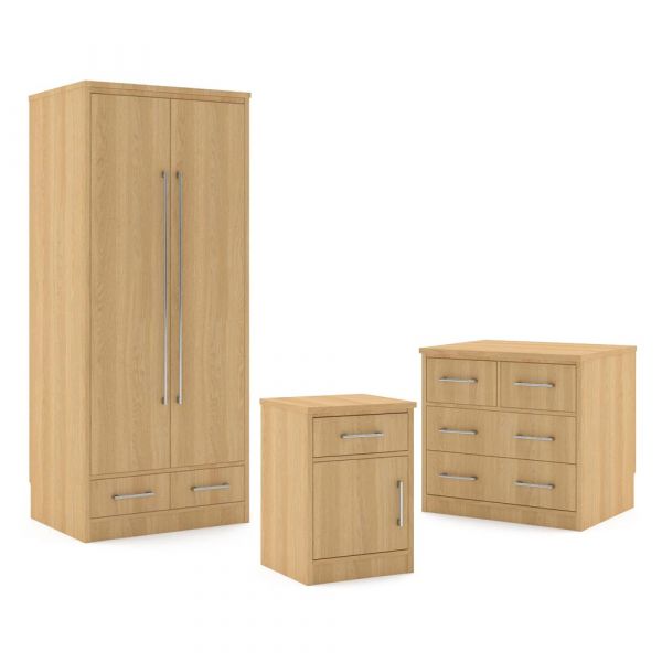 Hadleigh 3 Piece Package Deal in Lissa Oak 