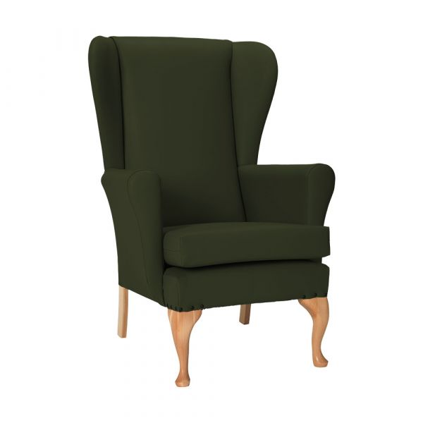 Leckford High Back Chair in Zest Elm Vinyl
