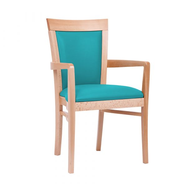 Padbury Dining Chair in Zest Turquoise Vinyl