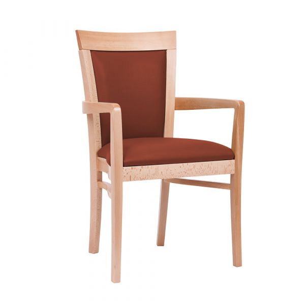Padbury Dining Chair in Zest Terracotta Vinyl