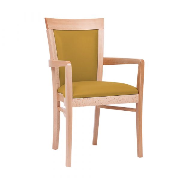 Padbury Dining Chair in Zest Mustard Vinyl