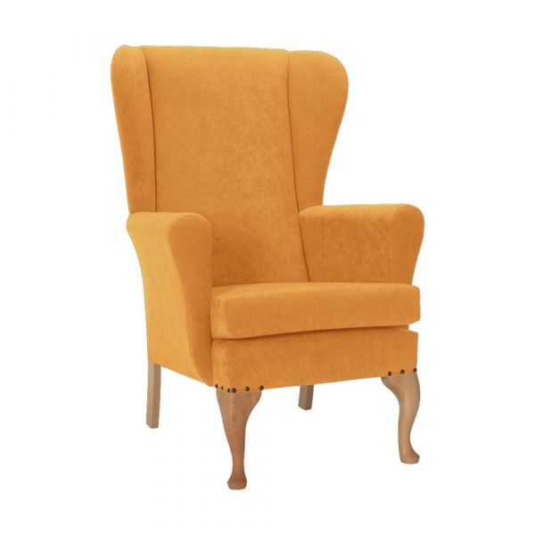 Leckford High Back Chair in Libra Honey Soft Feel