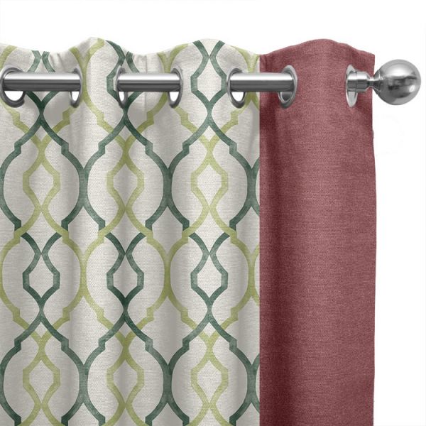 Soft Green Eyelet Curtains